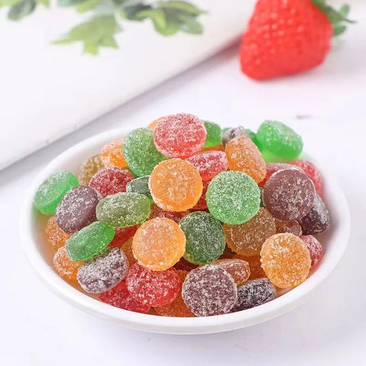 优卡果味橡皮糖混合口味糖果童年软糖QQ糖装桶装网红糖果怀旧休闲