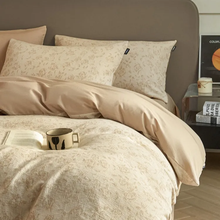 100%棉三层纱四件套！三层！超柔提花面料！高奢