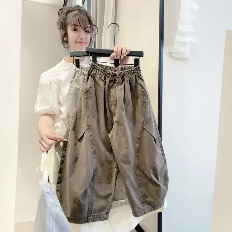 童装儿童裤子秋季新款2025男女中大童弯刀休闲微潮酷痞帅童装