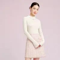 【晨粉专享价】La Koradior拉珂蒂新款半高领气质修身通勤羊绒衫女