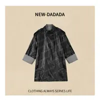 利达 NEW DADADA【凝夜紫氛】时尚休闲修身气质皮衣外套CHM1764