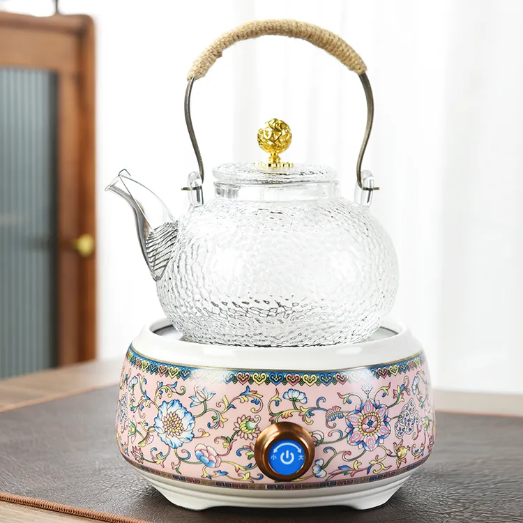 陶炉旋钮式提梁壶茶具烧水2档家用煮茶店铺三包1000w静音烧水壶