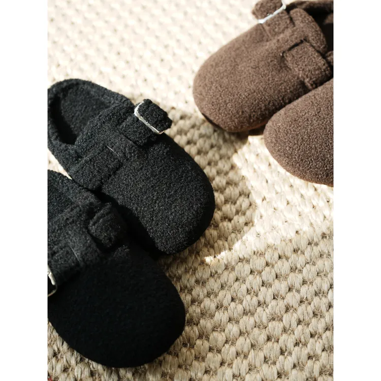 BAYBERYL老贝居家勃肯*家属包头保暖毛绒秋冬拖鞋9DD5J2341-10/25