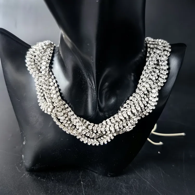 合金仿水晶婚庆饰品 喜看优选00987时尚重工精致百搭项链礼服配饰