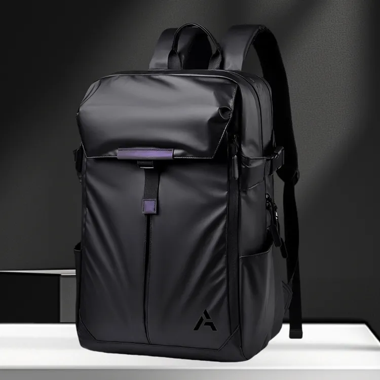 AIBAG黑武士男士双肩出差旅行大容量防水双肩电脑扩容双肩包