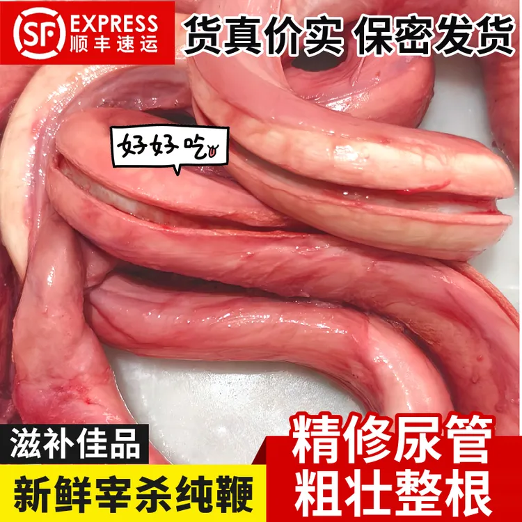 新鲜牛鞭精修尿管黄牛整根鞭商用是不含牛蛋煲汤红烧美味顺丰发货