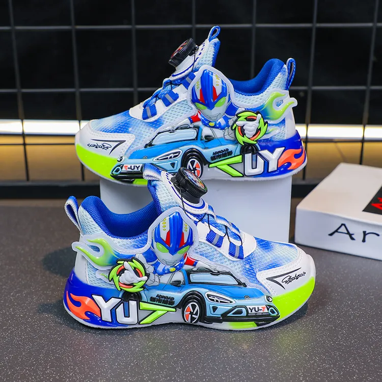 儿童运动鞋【0-12岁】春秋季新款男童鞋子男孩透气双网面轻便跑步鞋