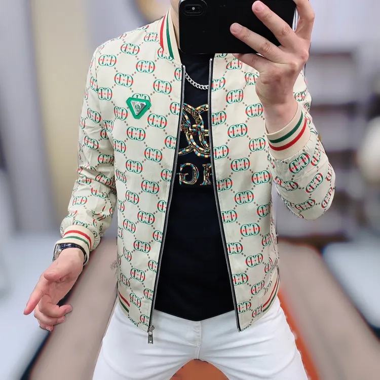 阿凯严选  欧洲站2025春季新款男士修身棒球服时尚轻奢夹克外套