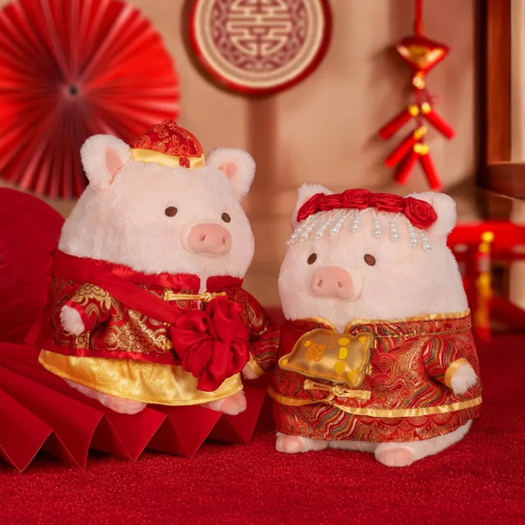 现货TOYZERO罐头猪周边LULU猪结婚公仔毛绒娃娃新婚礼物女生新年