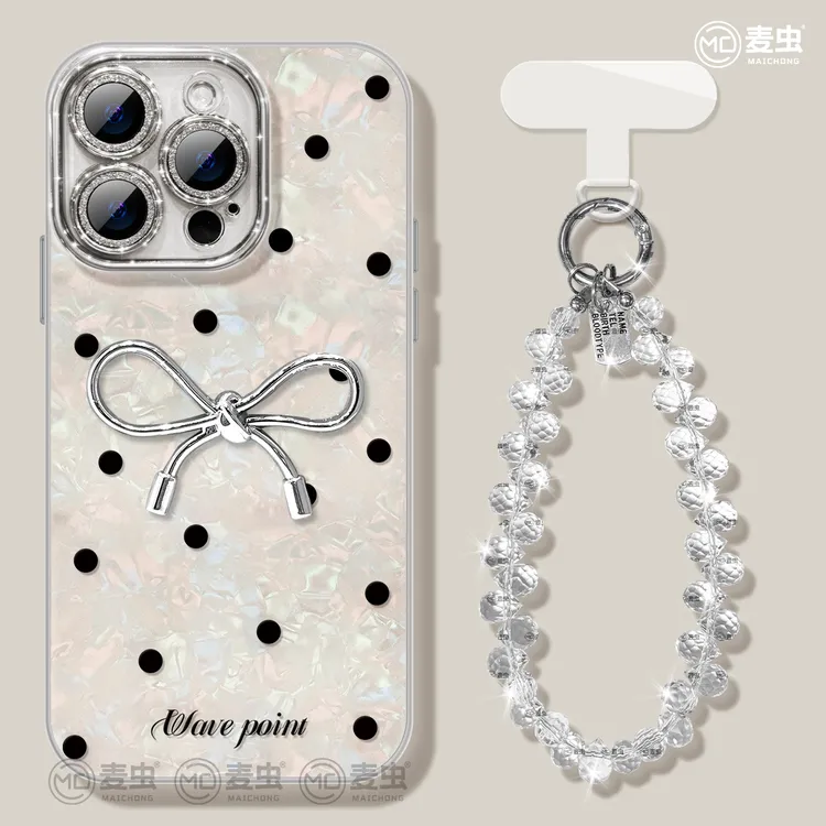 波点适用于Mate70华为苹果16promax手机壳iPhone15高级小米