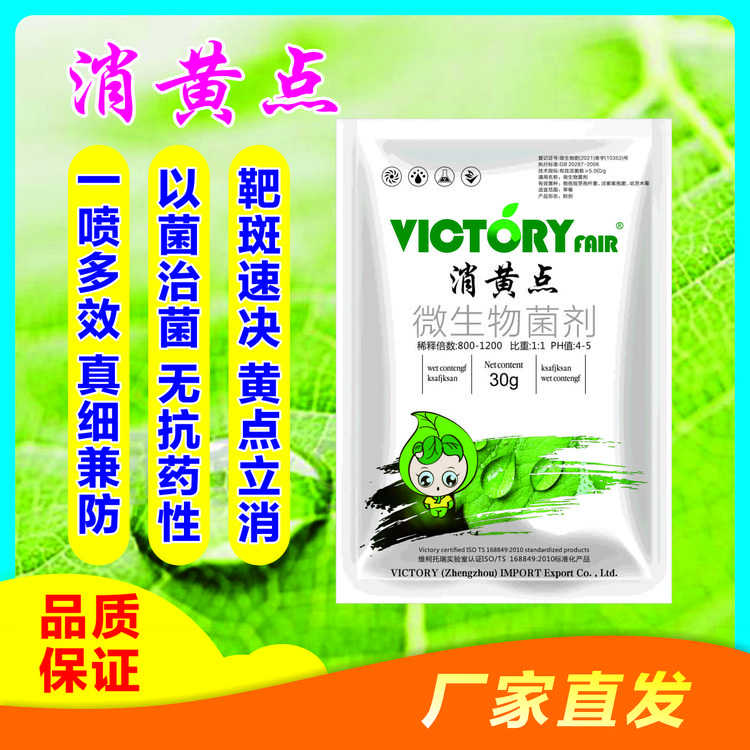 黄点靶斑立消消黄点杀菌剂以菌治菌安全无农残无抗性斑类病害全无