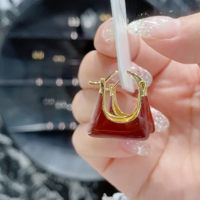 铜合金亚克力耳饰 新款新年款红色系列