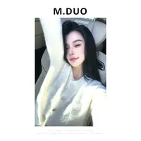 M.DUO （深圳货）早秋设计感立体手工钩花 马海毛 毛衣开衫3817