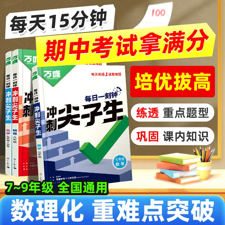 万唯中考【每日一刻钟冲刺尖子生】2025版七八九年级培优拔高专项练