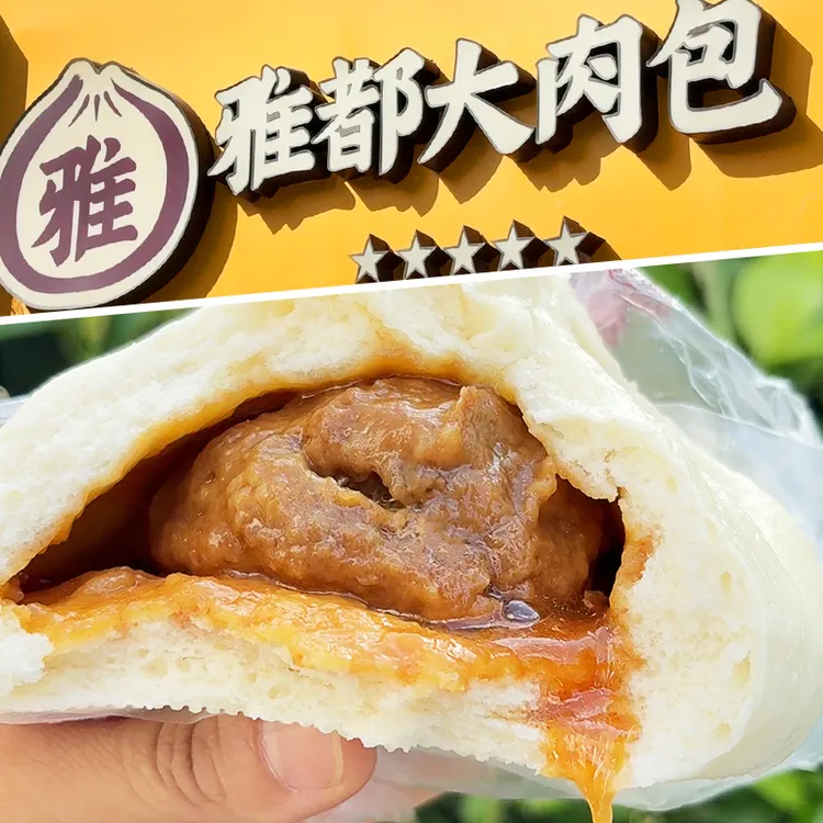 雅都大肉包苏州特产美食雅都大酒店手工鲜肉包子经典早餐220g/个