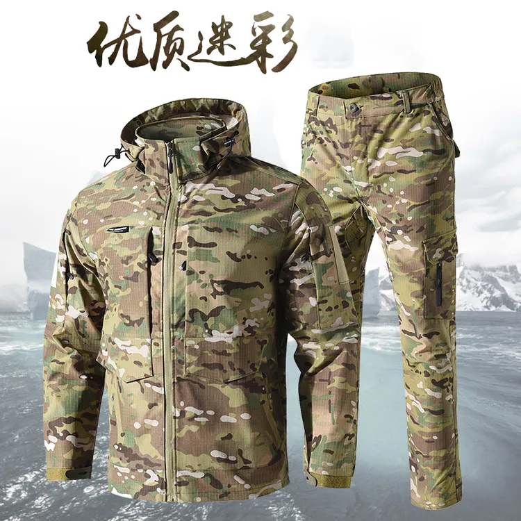 春秋季款长袖格子工作服套装男耐脏耐磨户外车间工装大口袋劳保服