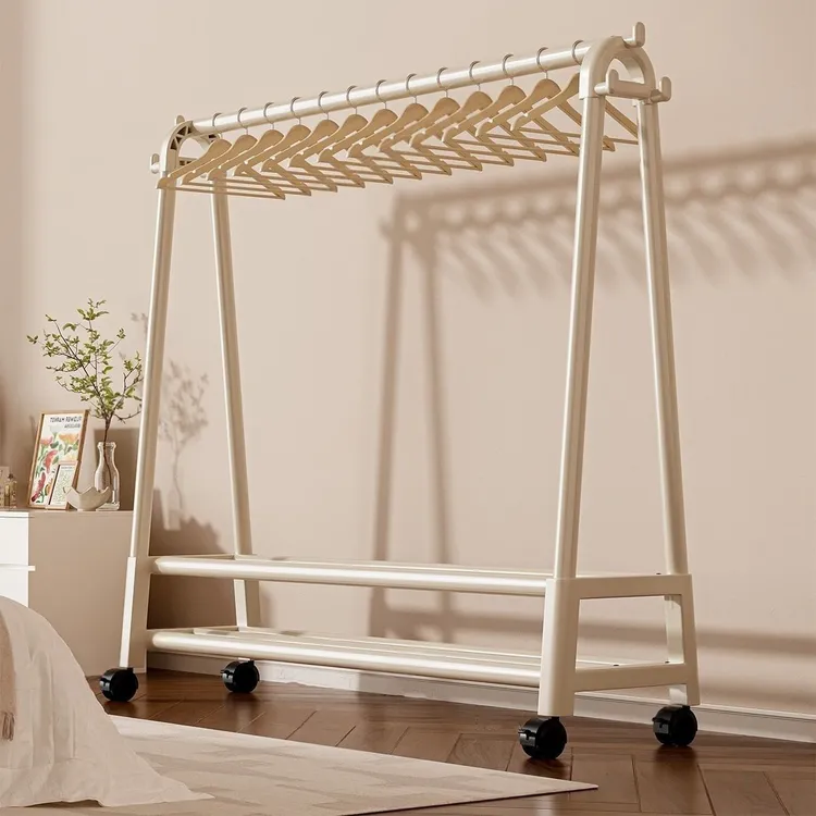 特粗特厚移动宿舍衣帽架特厚衣架落地立式家用卧室阳台挂衣架简约
