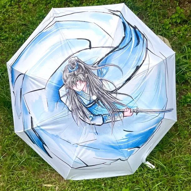 原创成毅萧秋水哥哥雨晴伞雨伞太阳伞手动内面黑胶明星周边礼物