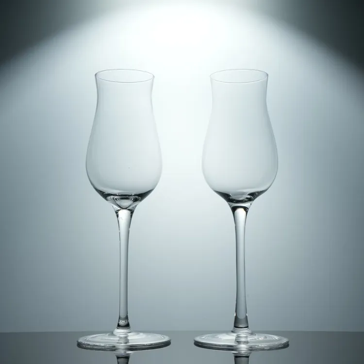 璃湾·两支装纯人工制作手工超薄红酒香槟品鉴杯郁金香造型家用