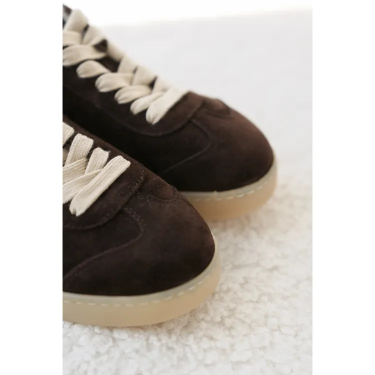 BAYBERYL老贝加绒德训复古百搭系带秋时尚休闲鞋DD5J0447