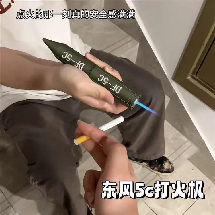 东风5c打火机模型覆盖全球精准打击烟盒二合一便携式学生玩具礼物