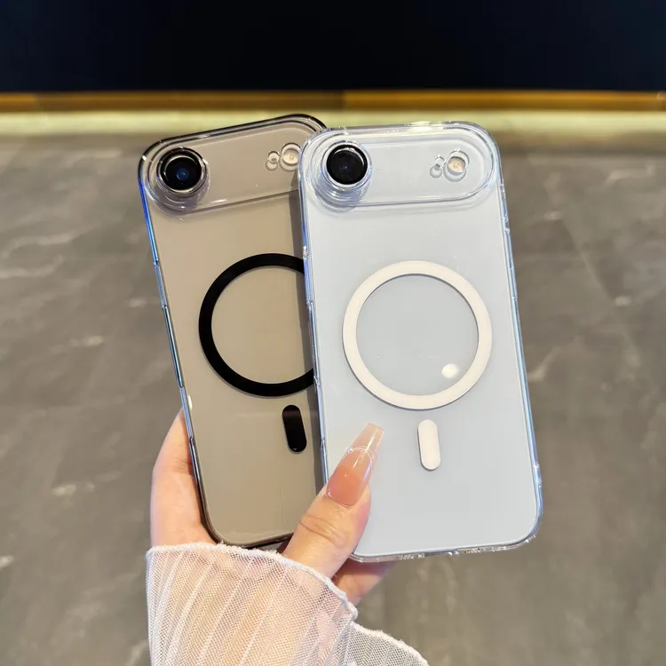 不发黄适用于iPhoneAir手机壳新款超薄透明苹果17promax无线磁吸