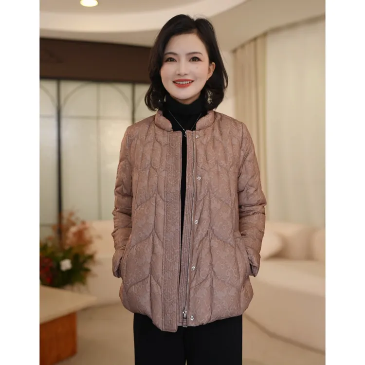 【90鹅绒服】枫竺阿楠anan新中式立领炒色一手长鹅绒服女冬保暖外套