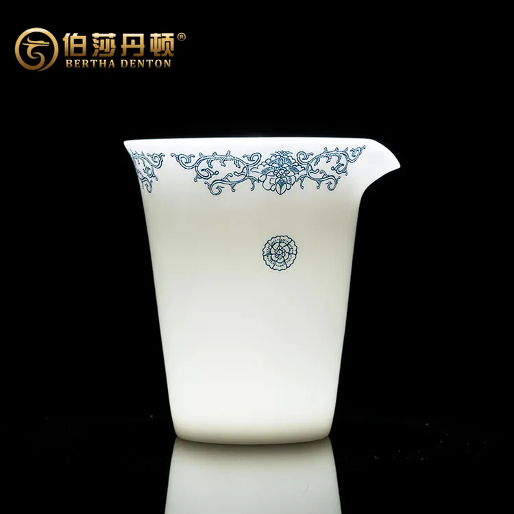 BERTHA DENTON冰种玉瓷公道杯中式功夫茶具德化白瓷分茶器泡茶杯