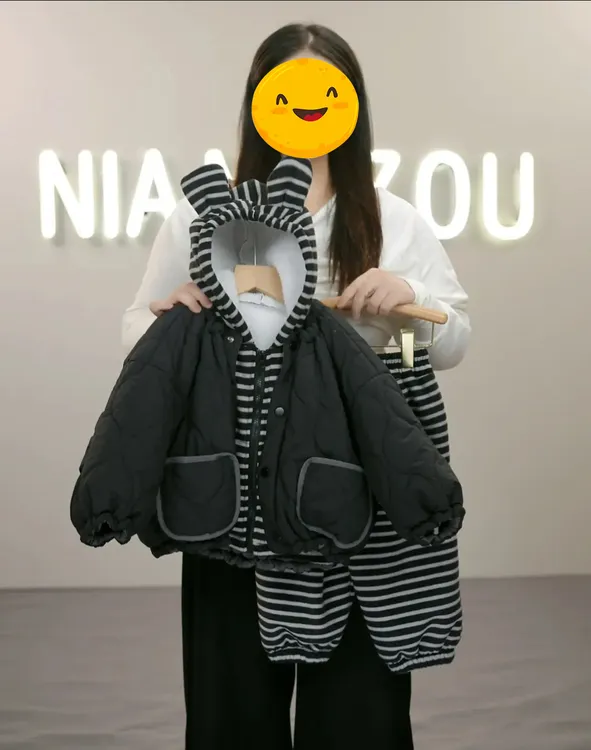 韩版单排扣保暖儿童休闲风冬季童装时尚百搭宽松韩系洋气