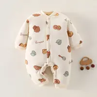 （180克棉花衣）婴儿连体衣秋冬加厚棉服爬服哈衣男女宝宝保暖衣服
