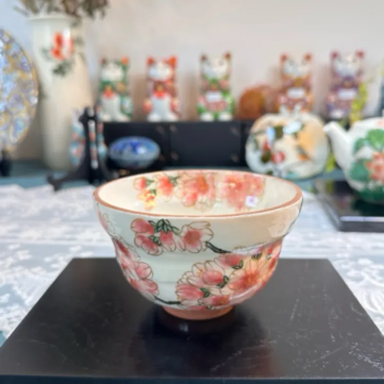 陶葊 八重樱花茶碗