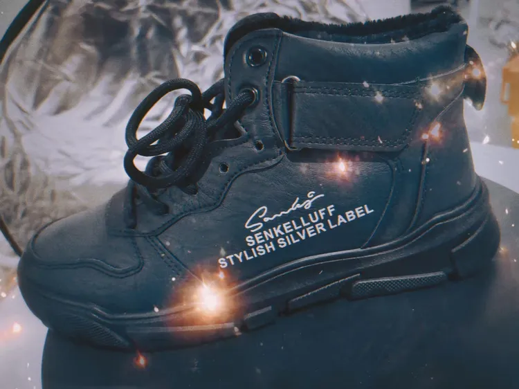 9923-1网红爆款时尚男鞋高帮棉鞋