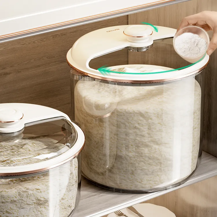 艾思维密封防虫圆形大容量防潮密封防虫防潮筷子笼家用面粉专用