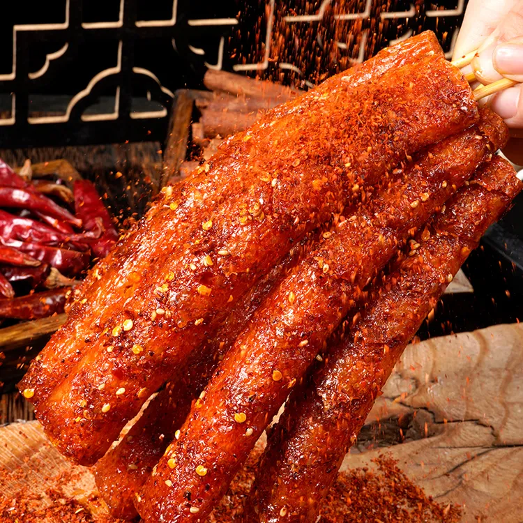 豆有味素大香肠辣条香辣爆辣过瘾湖南特产追剧小吃网红解馋零食