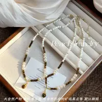 《秋日胶片系列》白贝壳绕线虎眼石调节项链XE01多样性发一颜色微差