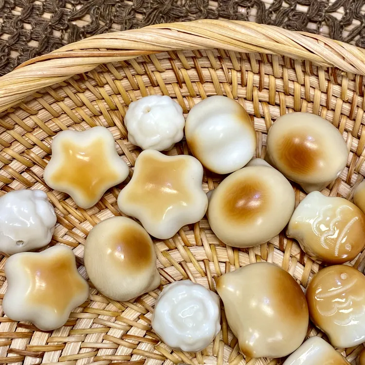 象牙果原果雕刻手工炭烤原白单颗配珠全品星星小羊丑鱼猫头