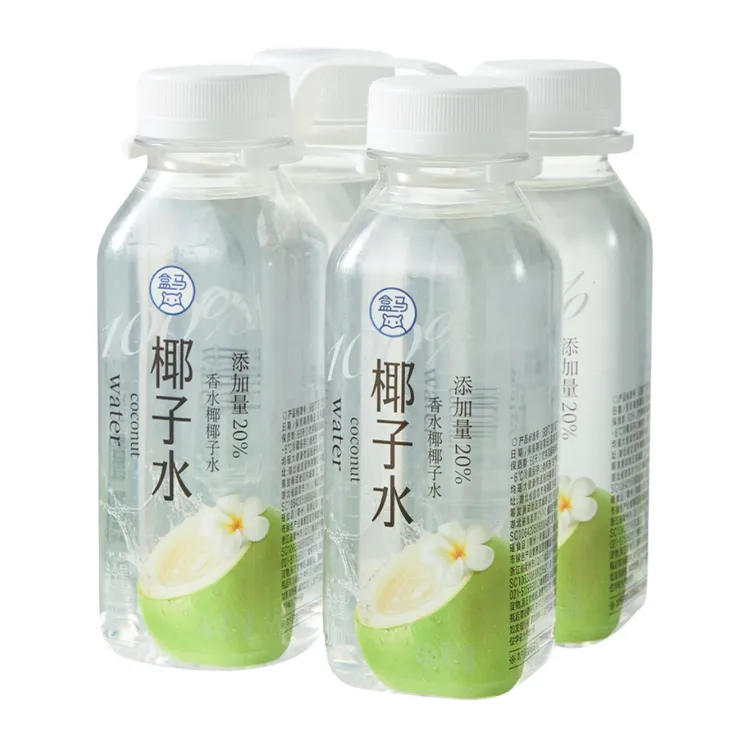 盒马椰子水瓶装300ml*4瓶无菌冷灌工艺添加香水椰清爽鲜甜