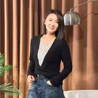 【二婷推荐】25年早秋新款时尚V领打底衫9288