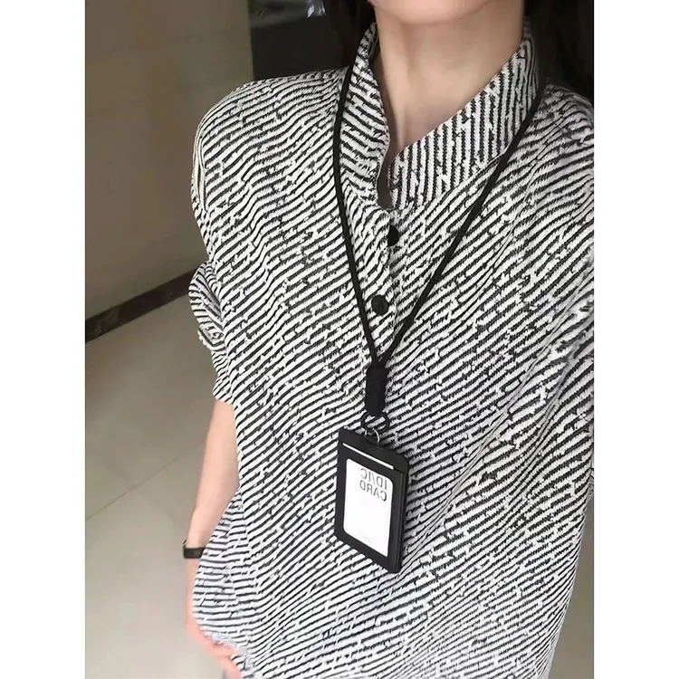 美式复古雪尼尔长袖t恤男款秋季亨利领polo衫卫衣内搭立领打底衫