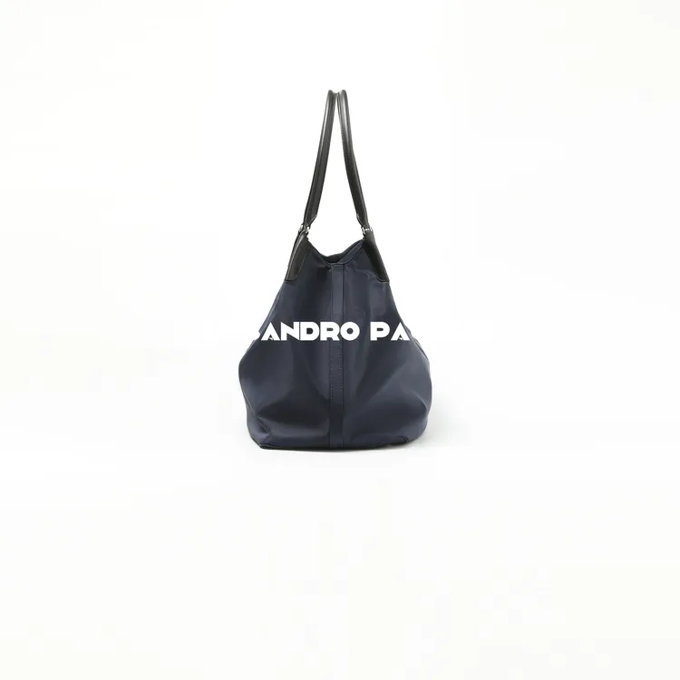 AP洛哥51002BD 牛皮拼尼龙布翻盖大容量时尚休闲单肩包