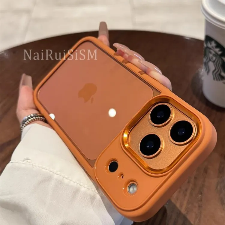 iPhone17专属星宇橙手机壳适用17promax透明百搭17pro时尚17AIr硬