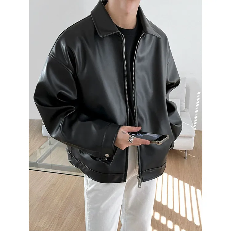 皮衣外套男士2025春季新款潮流韩版秋款皮休闲棒球服机车夹克潮