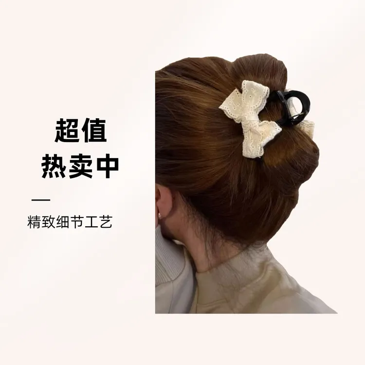 原创设计抓夹少女风民族风女发夹鲨鱼夹秋冬饰品 ins气质时尚可爱