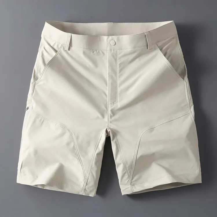 2025新款速干五分裤男士薄款外穿运动裤子冰丝透气拉链休闲短裤
