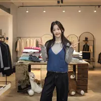 【闵笑一】雾蓝甜心 25早秋新款百搭上衣潮牌女装针织马甲两件套