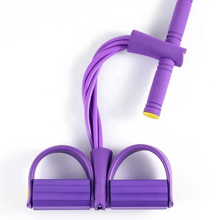 脚蹬拉力器运动健身器材家用瑜伽弹力绳耐用女仰卧起坐瑜伽辅助器