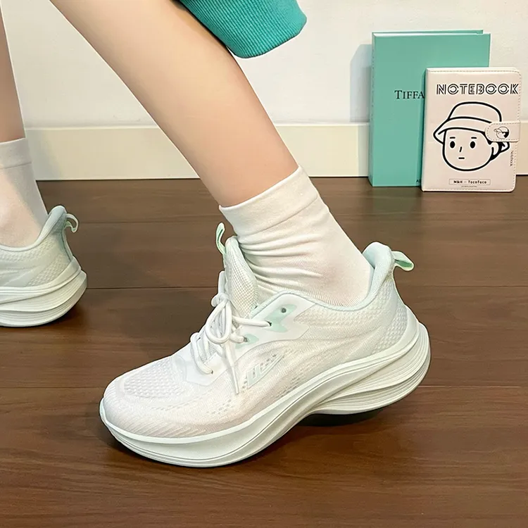 回力减震轻便厚底跑鞋爆款2025新款夏季休闲学生网鞋女透气运动鞋