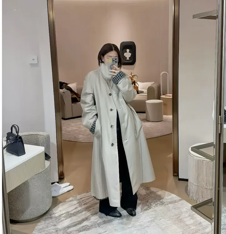 2066 一件风衣 双面可穿 棉面轻抚微风；傍晚约会，羊毛面裹住浪漫