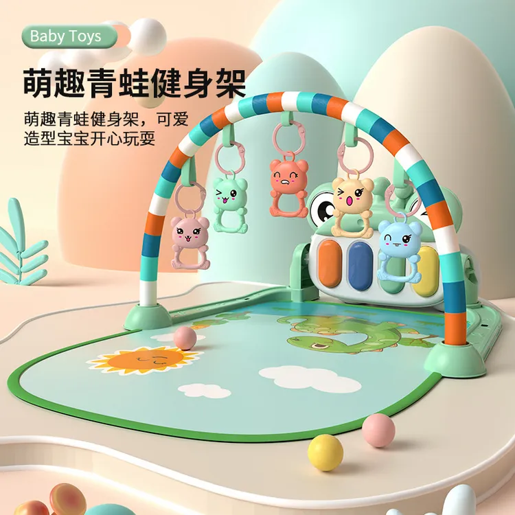 0 - 3岁婴幼儿益智早教玩具汕头产塑料音乐健身架新生儿脚踏琴含