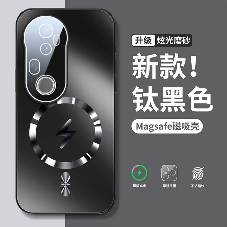 适用VIVOS20手机壳V2429A镜头膜Magsafe磁吸磨砂超薄简约新款防摔